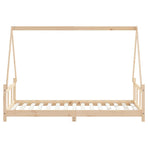 Kids Bed Frame 90x190 cm Solid Wood Pine
