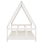 Kids Bed Frame White 90x190 cm Solid Wood Pine
