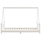 Kids Bed Frame White 90x190 cm Solid Wood Pine
