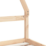 Kids Bed Frame with Drawers 90x190 cm Solid Wood Pine - Low Angle