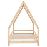 Kids Bed Frame 90x190 cm Solid Wood Pine