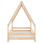 Kids Bed Frame 90x190 cm Solid Wood Pine