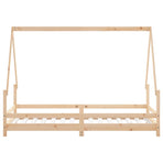 Kids Bed Frame 90x190 cm Solid Wood Pine