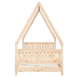 Kids Bed Frame 90x190 cm Solid Wood Pine - 45-Degree Angle