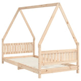 Kids Bed Frame 90x190 cm Solid Wood Pine - Rear View