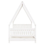 Kids Bed Frame White 90x190 cm Solid Wood Pine
