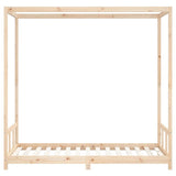 Kids Bed Frame 90x190 cm Solid Wood Pine - Top-Down View