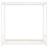 Kids Bed Frame White 90x190 cm Solid Wood Pine