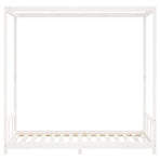 Kids Bed Frame White 90x190 cm Solid Wood Pine