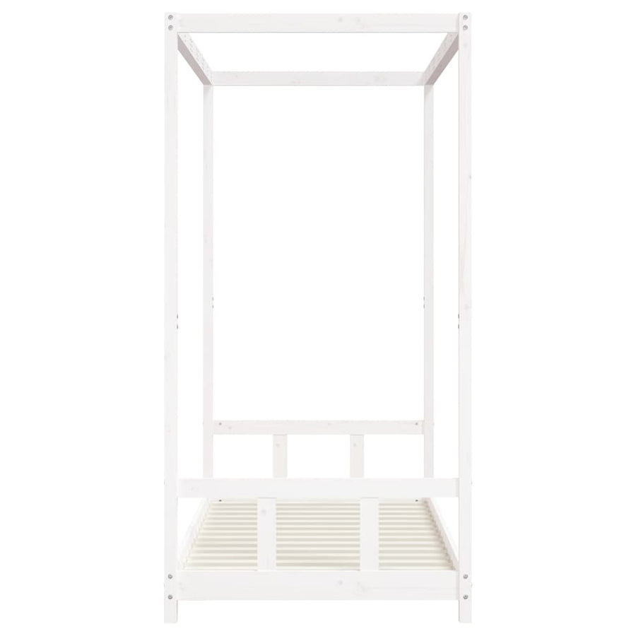 Kids Bed Frame White 90x190 cm Solid Wood Pine