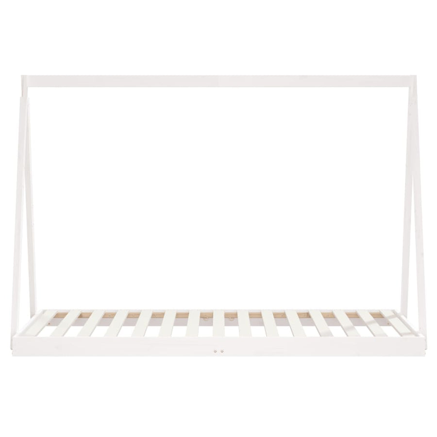 Kids Bed Frame White 90x190 cm Solid Wood Pine