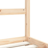 Kids Bed Frame with Drawers 90x190 cm Solid Wood Pine - Low Angle