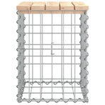 Garden Bench Gabion Design 33x31x42 cm Solid Wood Pine