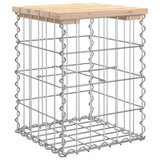 Garden Bench Gabion Design 33x31x42 cm Solid Wood Pine - 45-Degree Angle