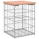 Garden Bench Gabion Design 33x31x42 cm Solid Wood Douglas - Front View