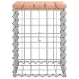Garden Bench Gabion Design 33x31x42 cm Solid Wood Douglas