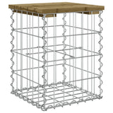 Garden Bench Gabion Design 33x31x42 cm Impregnated Wood Pine - 45-Degree Angle