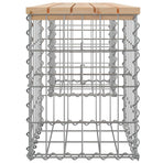 Garden Bench Gabion Design 103x31x42 cm Solid Wood Pine
