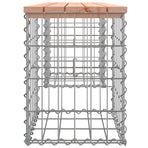 Garden Bench Gabion Design 103x31x42 cm Solid Wood Douglas