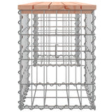 Garden Bench Gabion Design 103x31x42 cm Solid Wood Douglas - Top-Down View