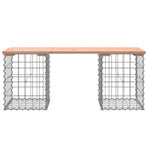 Garden Bench Gabion Design 103x31x42 cm Solid Wood Douglas