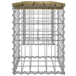 Garden Bench Gabion Design 103x31x42 cm Impregnated Wood Pine