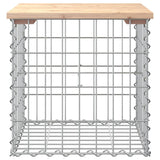 Garden Bench Gabion Design 43x44x42 cm Solid Wood Pine