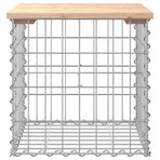Garden Bench Gabion Design 43x44x42 cm Solid Wood Pine