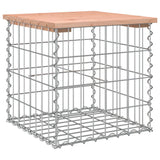 Garden Bench Gabion Design 43x44x42 cm Solid Wood Douglas - Front View