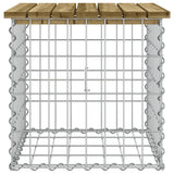 Garden Bench Gabion Design 43x44x42 cm Impregnated Wood Pine - Top-Down View