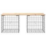 Garden Bench Gabion Design 103x44x42 cm Solid Wood Pine