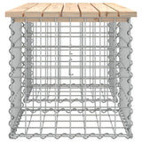 Garden Bench Gabion Design 103x44x42 cm Solid Wood Pine - Top-Down View