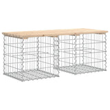 Garden Bench Gabion Design 103x44x42 cm Solid Wood Pine