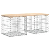 Garden Bench Gabion Design 103x44x42 cm Solid Wood Pine - 45-Degree Angle