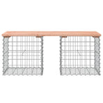 Garden Bench Gabion Design 103x44x42 cm Solid Wood Douglas