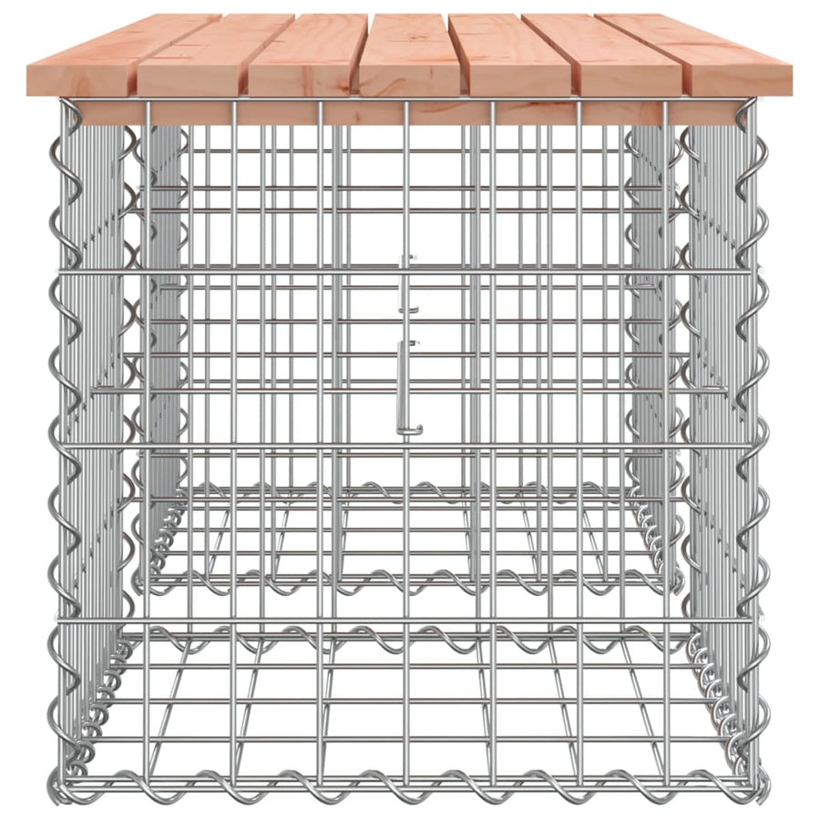 Garden Bench Gabion Design 103x44x42 cm Solid Wood Douglas