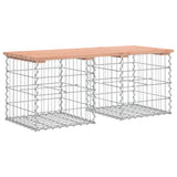 Garden Bench Gabion Design 103x44x42 cm Solid Wood Douglas