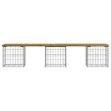 Garden Bench Gabion Design 203x44x42 cm Impregnated Wood Pine