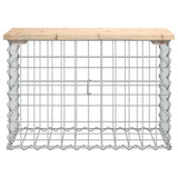 Garden Bench Gabion Design 63x31.5x42 cm Solid Wood Pine