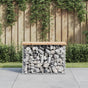 Garden Bench Gabion Design 63x31.5x42 cm Solid Wood Pine
