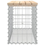 Garden Bench Gabion Design 83x31.5x42 cm Solid Wood Pine