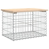 Garden Bench Gabion Design 63x44x42 cm Solid Wood Pine