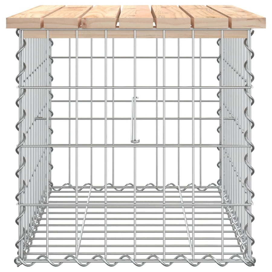 Garden Bench Gabion Design 63x44x42 cm Solid Wood Pine