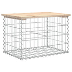 Garden Bench Gabion Design 63x44x42 cm Solid Wood Pine