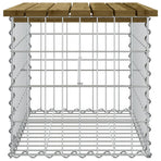 Garden Bench Gabion Design 63x44x42 cm Impregnated Wood Pine
