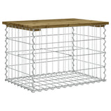 Garden Bench Gabion Design 63x44x42 cm Impregnated Wood Pine