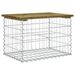 Garden Bench Gabion Design 63x44x42 cm Impregnated Wood Pine