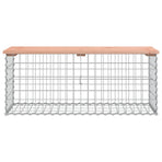 Garden Bench Gabion Design 103x44x42 cm Solid Wood Douglas