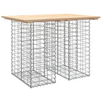 Garden Table Gabion Design 100x70x72 cm Solid Wood Pine