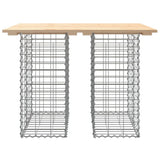 Garden Table Gabion Design 100x70x72 cm Solid Wood Pine